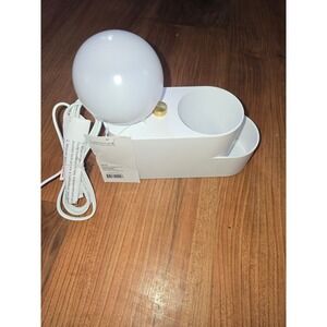 Room Essentials LED Organizer Lamp USB Charging Port White AL54141 s30